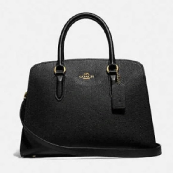 NWOT Coach Channing Carryall in Black & Gold Style No. 73568